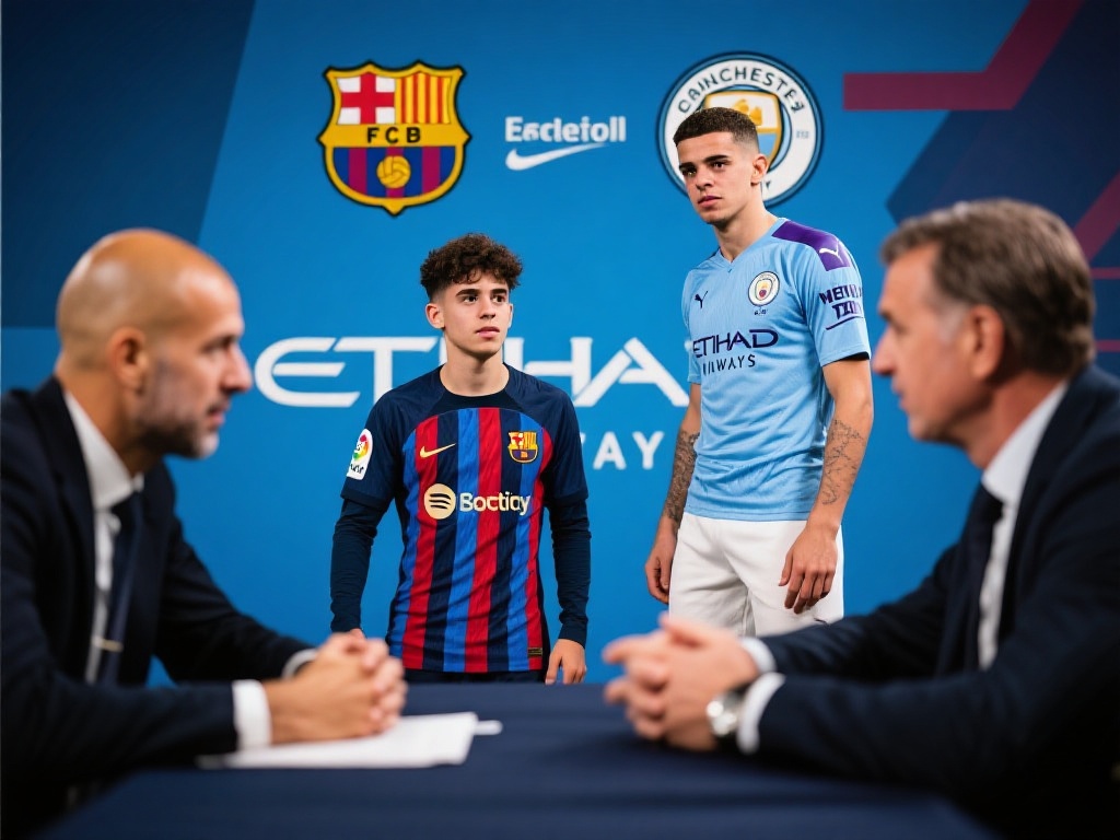 巴萨嫌贵!5800万欧报价难接受,盼曼城降价出售B席 巴萨与曼城的转会案例前瞻
双方在转会谈